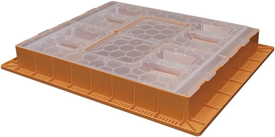 Apimaye Ergo Insulated 10 Frame Bee Hive Set with New Dual Feeder! [NO Frames Included] (White Body Blue Entrance, Single)