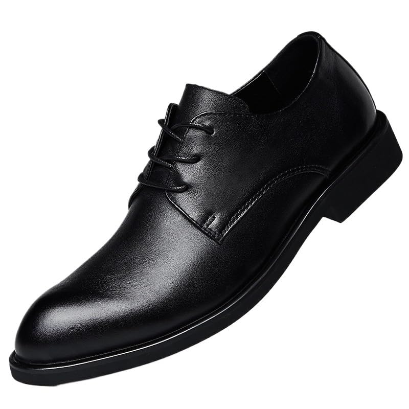 Dress Formal Shoes for Men's Spanish Leather Outdoor Non Slip Block Heel Anti-Slip Slip Resistant Shoe for Business Office Party Wedding Fashion Lace Up Breathable
