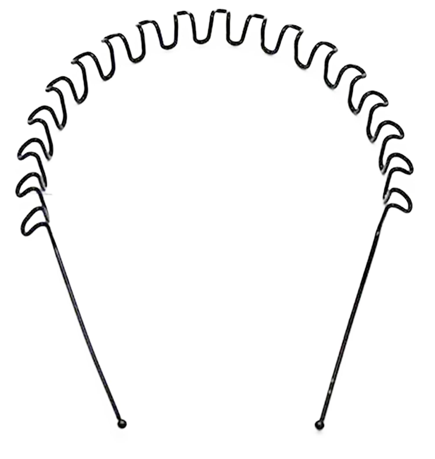 BIRDWARE Simplified Metal Zig Zag Hair Band for Unisex, 15x14 cm - Black (B08B425LDR) Amazon Price History, Amazon Price Tracker