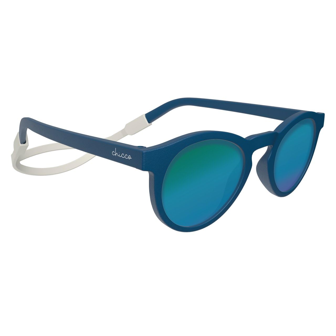 Chicco | Gafas de sol 12M+ - Color azul - Montura suave y flexible y práctico cordón de solicone