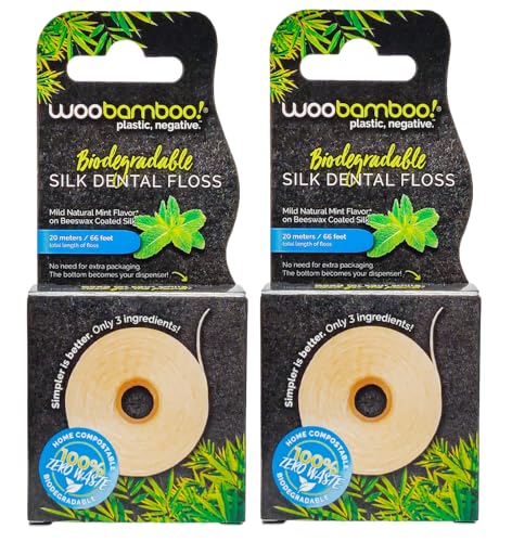 WooBamboo! All Natural Mint Dental Floss (2-Pack)