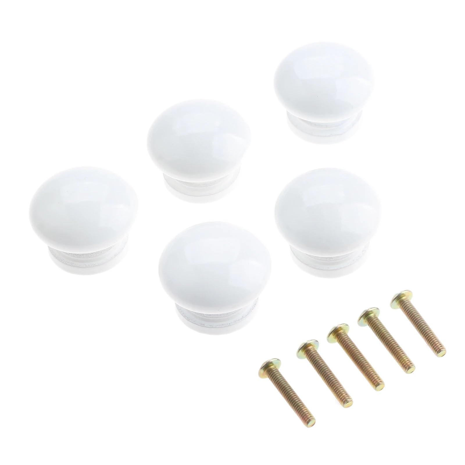 Pomos de madera redondos para dar un toque nórdico y luminoso a tus cajones de cocina