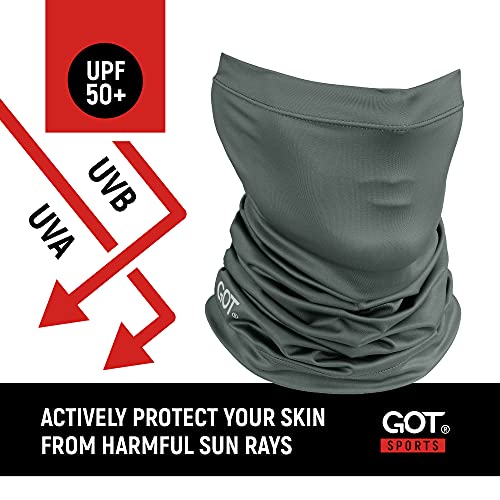 GOT Sports FPS 50+ Máscara de sol para pesca, suporte de pescoço – Cachecol com proteção UV, bandana