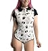 LITTLEFORBIG ADULT BABY & DIAPER LOVER SNAP CROTCH ROMPER ONESIE - Halloween17 Black Medium