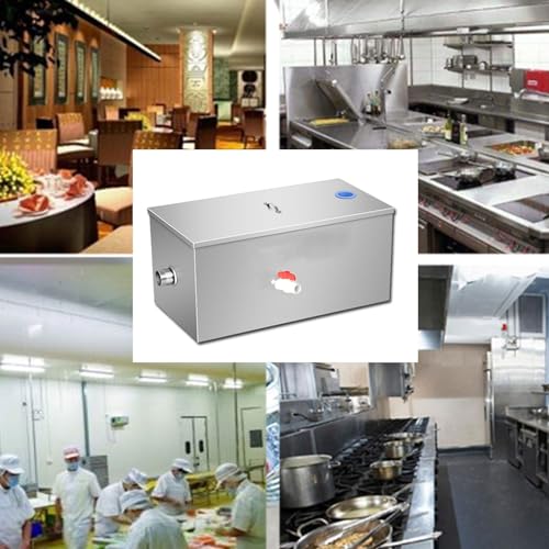 Sifone per grasso in acciaio inossidabile, intercettore sotto lavello per cucina e ristorante