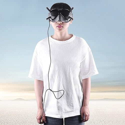 Miniatura 7 de ZEZEFUFU Cable de alimentación XT60 macho enchufe 47.6 in para DJI FPV gafas V2, XT60 macho a DC macho cable de ángulo recto