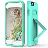 iPhone 6 Plus Case, iPhone 6S Plus Case with Stand, ZVE Protective High Impact Defender Case Scratch Resistant Non-slip Dual Layer Rugged Case for Apple iPhone 6 Plus and iPhone 6s Plus Mint Green