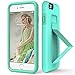 iPhone 6 Plus Case, iPhone 6S Plus Case with Stand, ZVE Protective High Impact Defender Case Scratch Resistant Non-slip Dual Layer Rugged Case for Apple iPhone 6 Plus and iPhone 6s Plus Mint Green