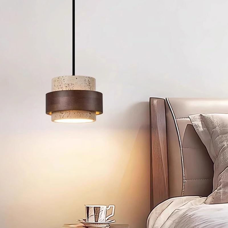 Ombre à bois éclairage suspendu LED hauteur réglable chambre