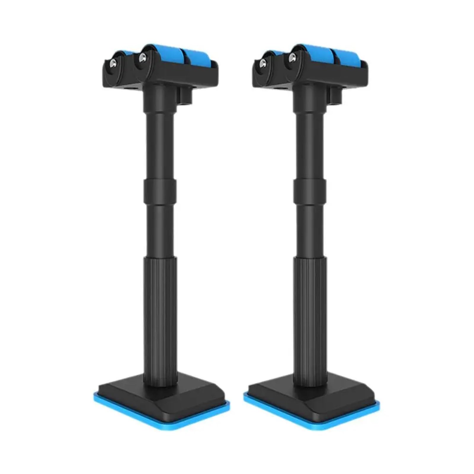 Etai De Soutien Télescopique Lot de 2 Supports d'installation for Porte d'armoire de Salle de Bain, Outils de Levage réglables for Installation sur Bois(Blue)