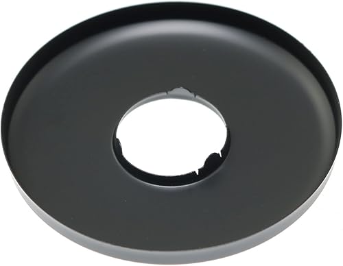 Miniatura 4 de Brida para brazo de ducha, 4 unidades, color negro mate, 2.5 pulgadas, diámetro exterior, de acero inoxidable, cubierta de brida para la mayoría de