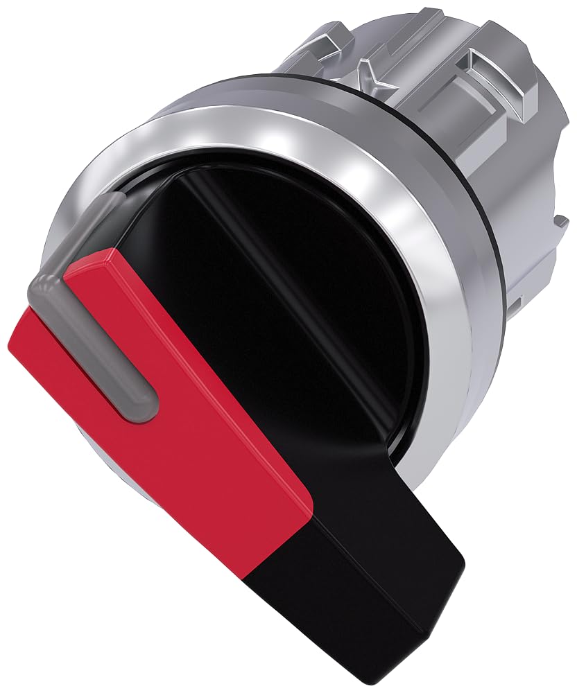 Selector rond Siemens Sirius ATC rouge avec manecilla longue o-i 90O