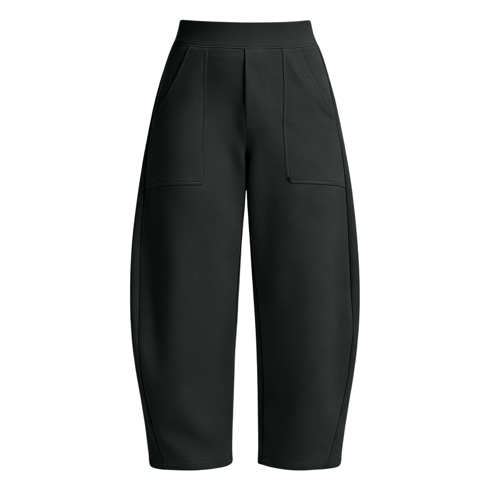 Generico Pantaloni Tuta Donna Pantaloni Baggy con Tasche Morbidi e Comodi Pantalone Jogger in Cotone Larghi e Leggeri Pant Lunghi Tinta Unita Pantalone Sportivi con Coulisse per Yoga e Fitness
