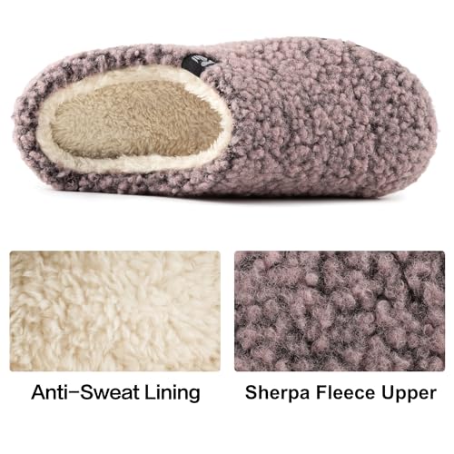 RockDove Women's Plush Retreat Sherpa Fleece Clog Slipper3