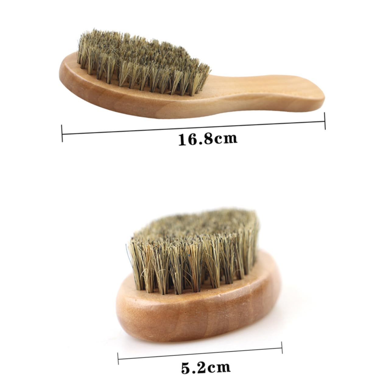 HONMEET Men's Beard Care Kit 2pcs Beard Bristle Comb Shaving Brush Beard Styler Tool for Mustache Beard Shaping