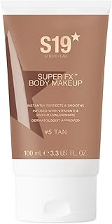 S19 SUPER FX Body Makeup, TAN - Smoothes & Evens Skin Tone & Texture, Hide Scars & Blemishes -100ml