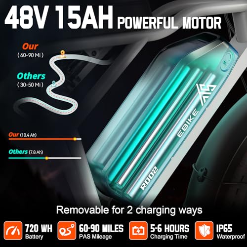 Image of TST Electric Bike - 48V 15Ah Battery, 1500W Peak Motor, 20 * 4.0 Fat Tire | Dual Suspension | 7-Speed Gears | 3 Working Modes | LCD Display | Powerful | Suitable for Commuters & Beginner Cyclists