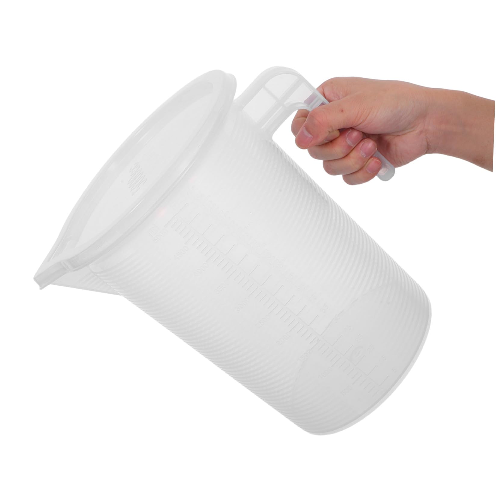 Gatuida 2pezzi Misurino Trasparente con Coperchio Plastica Pp Brocca Graduata per Misurazioni Precise di Liquidi Adatta Bevande Calde e Fredde
