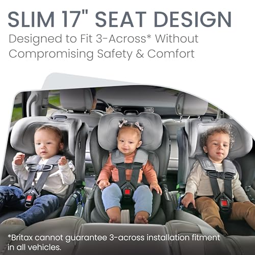 Britax Poplar - Asiento de auto 2 en 1 ClickTight, grafito glaciar