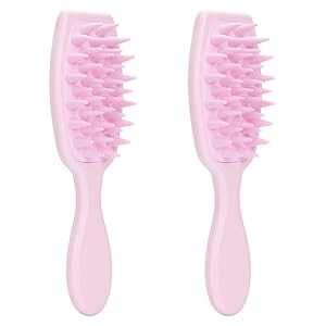 JEYPINMI 2 Pack Universal Shampoo Scalp Massager Brush with Soft Bristles for a Relaxing and Gentle Head Massage