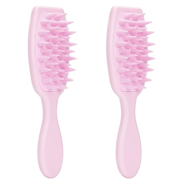 JEYPINMI 2 Pack Universal Shampoo Scalp Massager Brush with Soft Bristles for a Relaxing and Gentle Head Massage