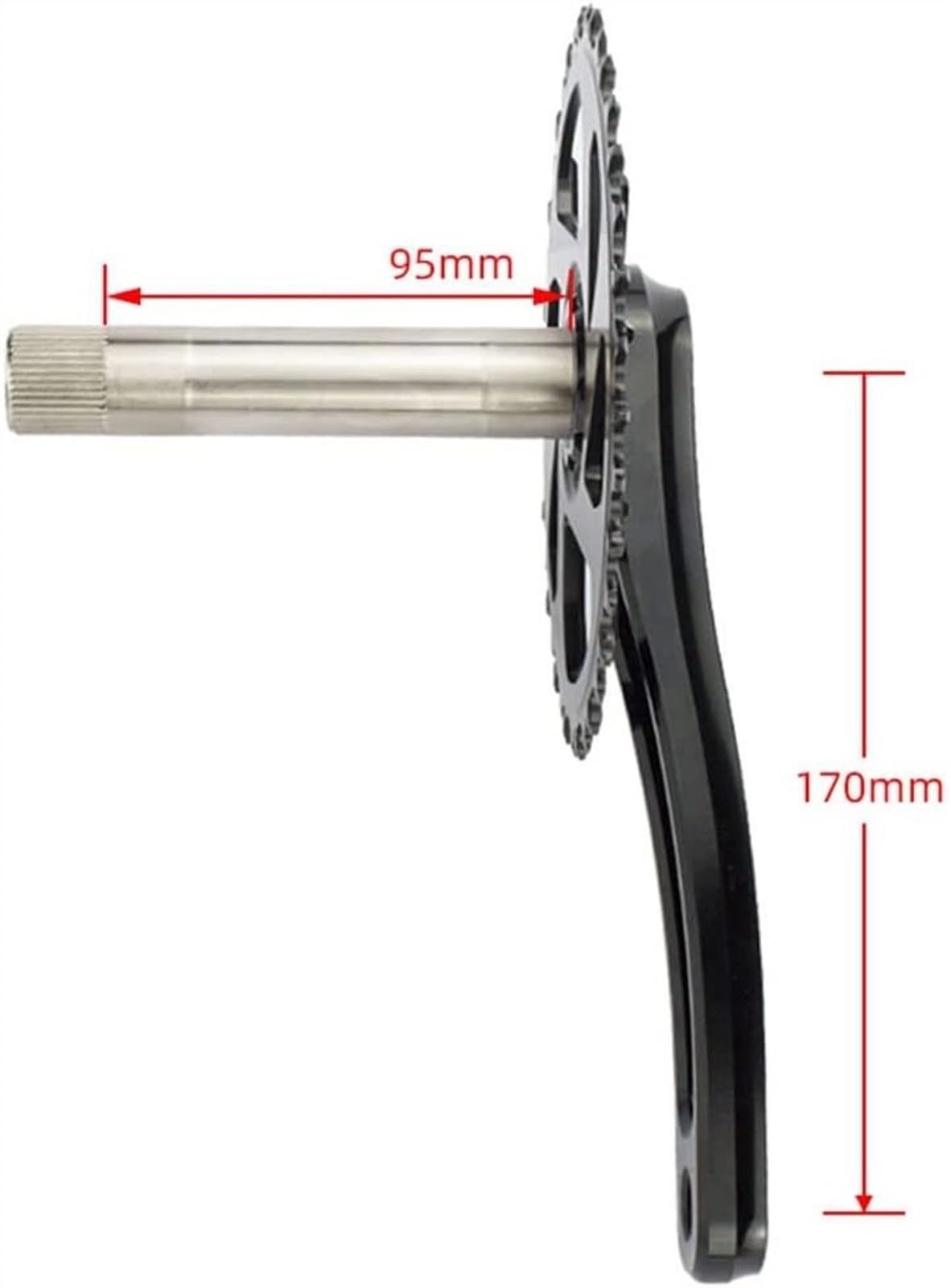 Vilebrequin VTT – 170 Mm, Avec Plateau 32T à 38T Et Boîtier De Pédalier – Aluminium, Compatible Shimano – Neuf