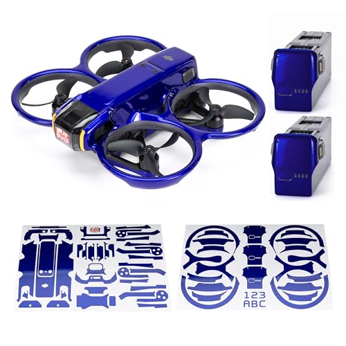 WRAPGRADE Skin Stickers Compatible with DJI Avata 2 (Stratosphere Blue)
