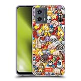 Head Case Designs Officially Licensed Emoji® Assorted Full Patterns Soft Gel Case Compatible with Motorola Moto G (2023)