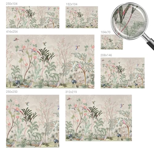 Papier peint intissé oasis tropicale pour salon et chambre moderne - 6