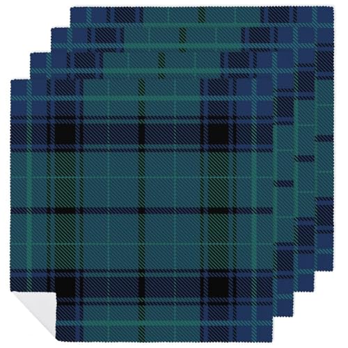 Juego de 4 servilletas de tela, lavables, para bodas, fiestas, cenas, Navidad, 45,7 x 45,7 cm