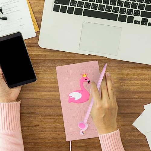 2 In 1 Flamingo Stationery Gift Box Set Includes 1 Pcs Flamingo Notebook Pocket Journal Hardcover Writing Notepad Diary And 1 Pcs Pen Gift For Birthday Christmas Kids Study Office School Supplies #TOP3