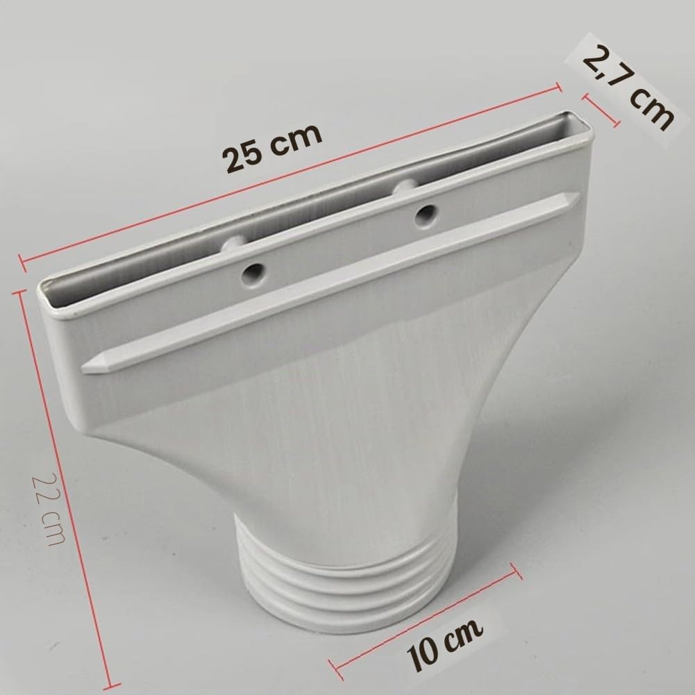 Adaptateur de tuyau plat pour climatisation, 22 x 25 x 2 cm, connecteur de port d'échappement pour climatisation et échappement
