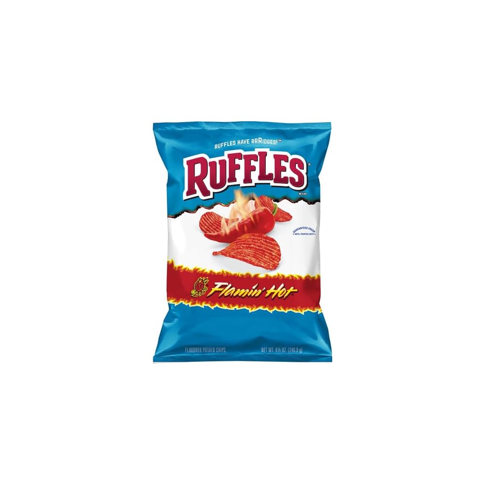 Picante Flaming Quente Ruffles Batata Chips - 8.5oz