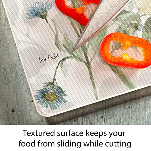 Counterart Spring Meadow 3Mm Heat Tolerant Tempered Glass Cutting Board 15” X 12” Manufactured In The Usa Dishwasher Safe #TOP2