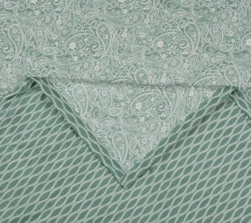 Image of Florida Cotton Double Bed All Season Reversible AC Dohar (Green, 220x240 CM)