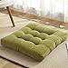 Corduroy Break Poduszka Łożysko grubowane okno Balkon okrągłe poduszki podłogowe (Color : Light green, Specification : 40x40cm)