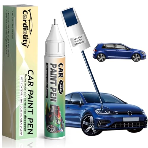 Image of LD5K /L9 Lapiz Blue Metallic Touch Up Paint for Volkswagen, Color Accurate Car Paint Scratch Repair Pen, Quick & Easy Fix Automotive Chips and Nicks