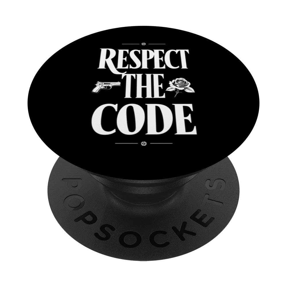 Gangster Style Mafia Lifestyle Organized Crime Family PopSockets Swappable PopGrip, Black