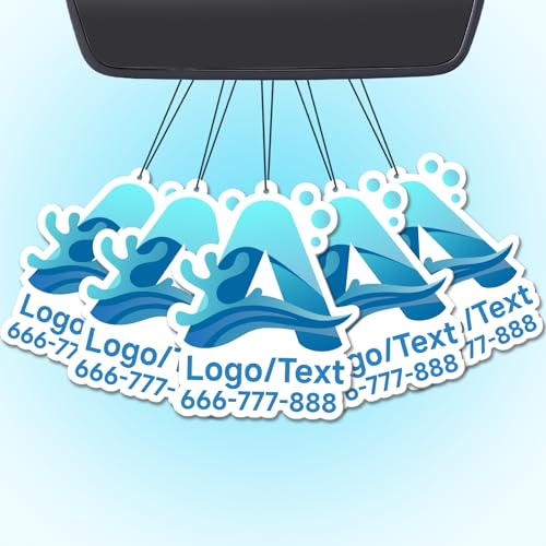 CDBUY Bulk Custom Car Air Fresheners with Logo or QR Code