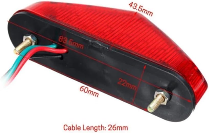 バイクのテールランプ オートバイ 導いた テールライトミニライセンスプレートランプ 12 導いた バイクヘッドライトテールライトリア