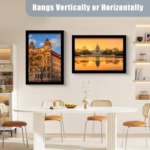 Image of LUCKYLIFE 27x40 Frame in Black, Gallery Frame for Wall Mounting, 2 Pack