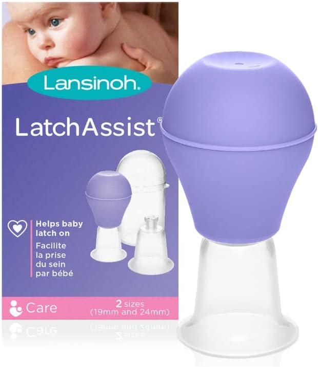 Lansinoh Latch Assist Nipple Everter with Case for Breastfeeding mums