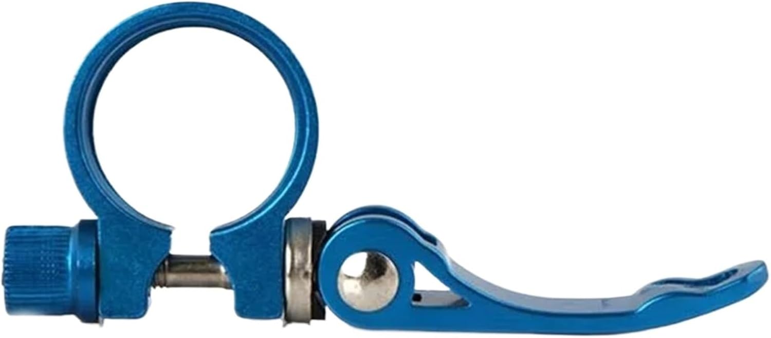Bike Seat Post Clamp 25.4/28.6/31.8/34.9mm Bicycle Seatposts Clamps Mountain Bike Seat Posts Clamp Quick Release Aluminum Alloy(25.4mm gold)