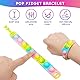 MXTIMWAN 24 Stück Pop Armband It, Pop Bubble Fidget Armband, Simple Fidget Toy Armband zum Dekomprimieren Von Taktilem Anti Stress, Dekompression Spielzeug Set für Kinder Mädchen Jungs