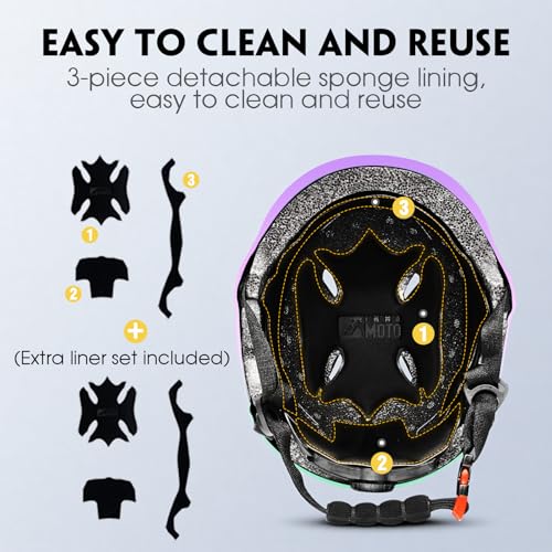 Image of Skateboard Helmet for Adults - Adjustable Certified Safety Adults Helmet for Skateboarding Bike Bicycle Scooter Cycling Skate Skating Multisport Helmets for Women Men Boys Girls Kids Youth