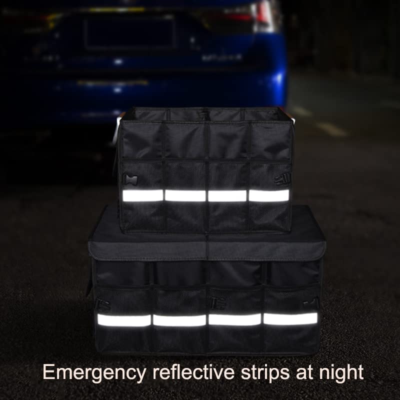 Organizer Per Bagagliaio Auto 57L - Pieghevole, Antiscivolo, Multi Scomparti - Per SUV E Auto