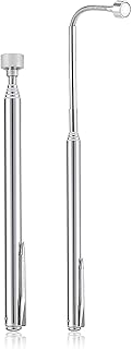 2 Pieces 5 LBS Flexible Magnetic Pickup Tool Set, 23.6" Spring Bendable Extension Pick Up, with Pen Clip Design, Magnet Stick Kit for Men, Birthday, Father's Day, Christmas Gift