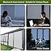 VELIMAX White Blackout Window Film, 100% Light Blocking Window Cover, Opaque Vinyl Cling, Privacy Film for Glass, Sun Blocking Films Non Adhesive, 17.7in x 78.7in