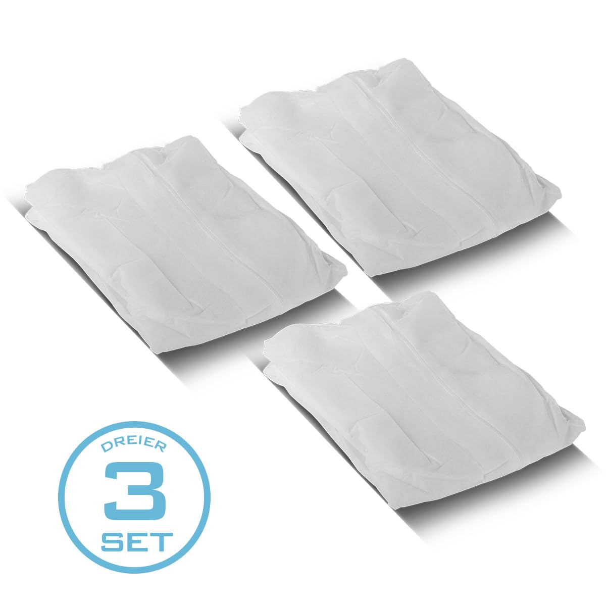 STAHLWERK Combinaison de Protection en Polypropylène | Lot de 6 Combinaisons Jetables XL avec Capuche et Fermeture Éclair pour Travaux de Peinture