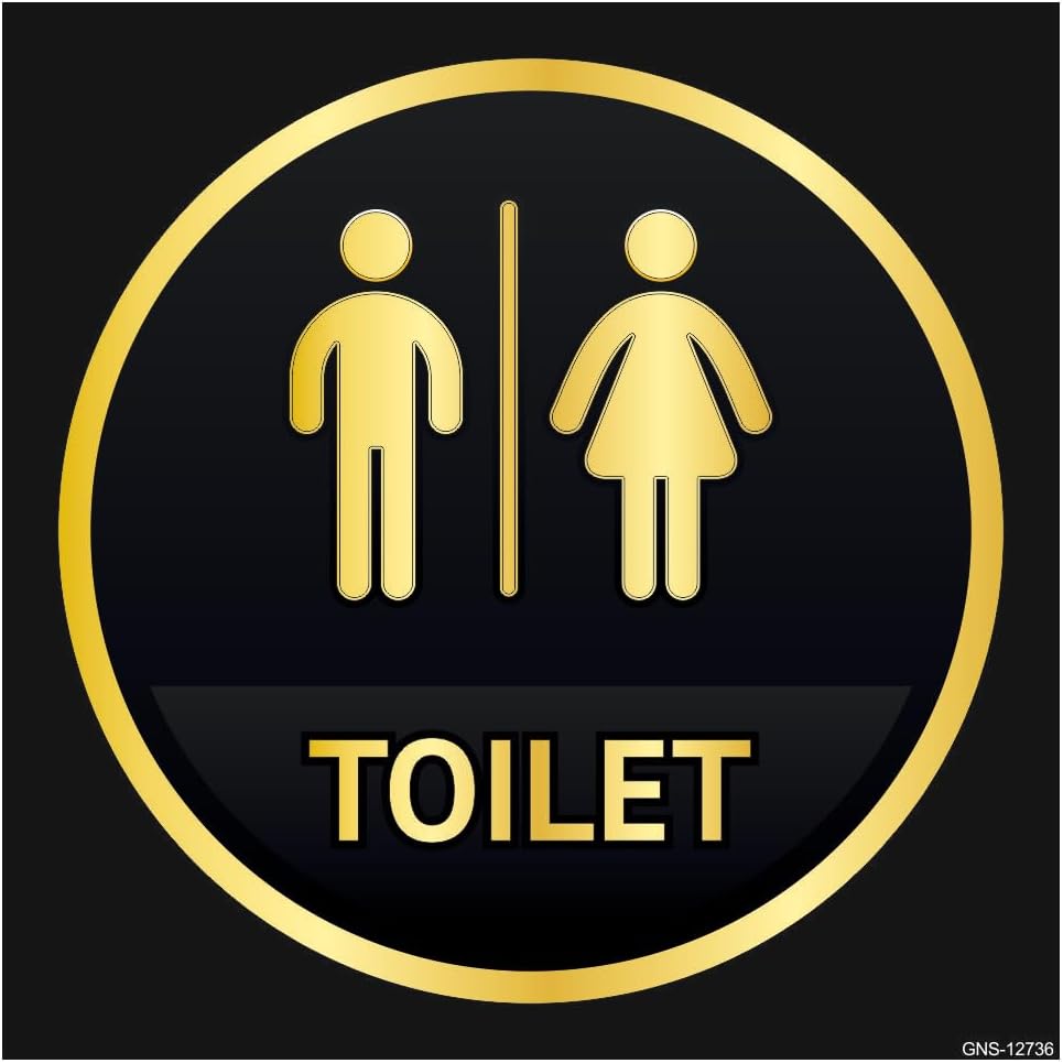 Aditya Sign® Toilet sign Board for Office, Hospital, hotel GNS-12736